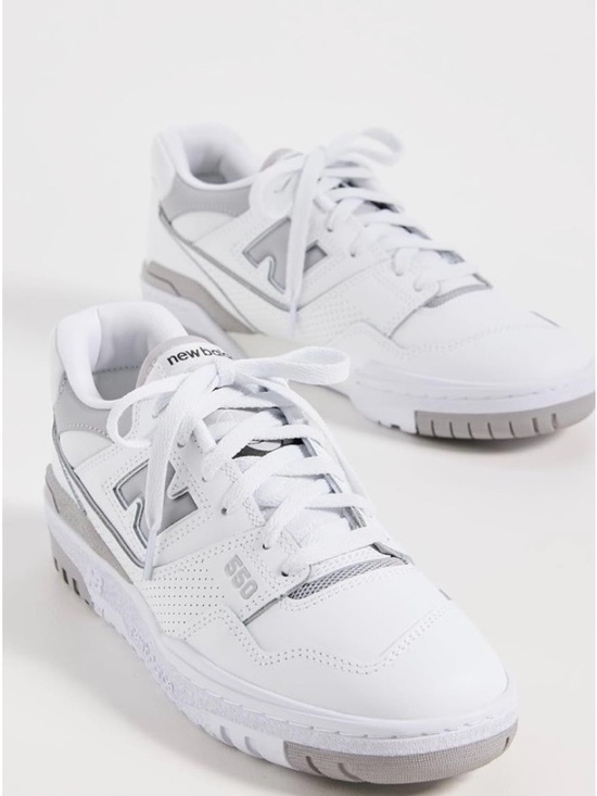 New Balance Shoes - NIB Women’s New Balance 550 White with Light Gray Accents Sneaker
